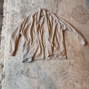 Prana Cream Open Shawl Neck Carigan